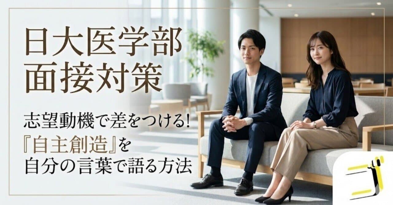 【日本大 医学部】面接で勝ち抜く「志望動機」の作り方—自主創造と日大マインドを自分の言葉で語る