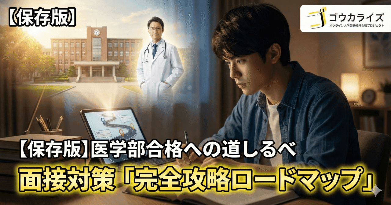 【保存版】医学部面接対策のすべて。合格へ導く「完全攻略ロードマップ」【全記事まとめ】